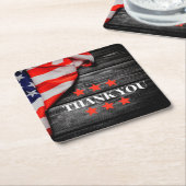 Patriottisch Dank u Kartonnen Onderzetters (Schuin)