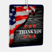 Patriottisch Dank u Keramisch Ornament (Rechts)