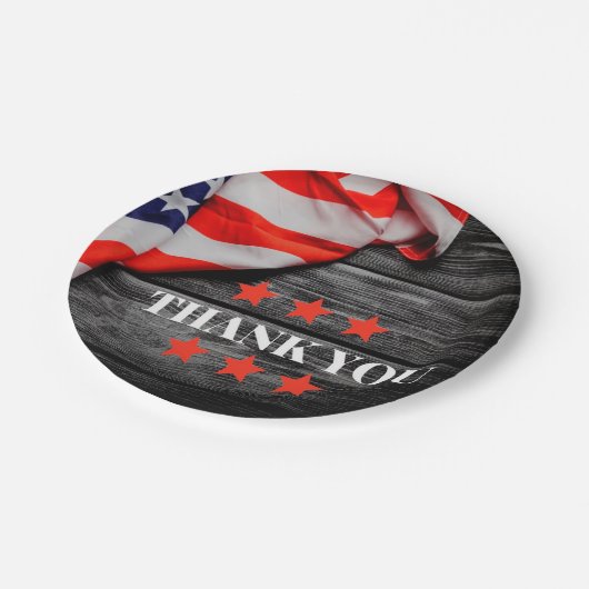 Patriottisch Dank u Papieren Bordje (Gekanteld)