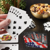 Patriottisch Dank u Pokerkaarten (Insitu)