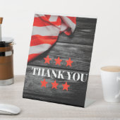 Patriottisch Dank u Reclamebord Met Voetstuk (Insitu)