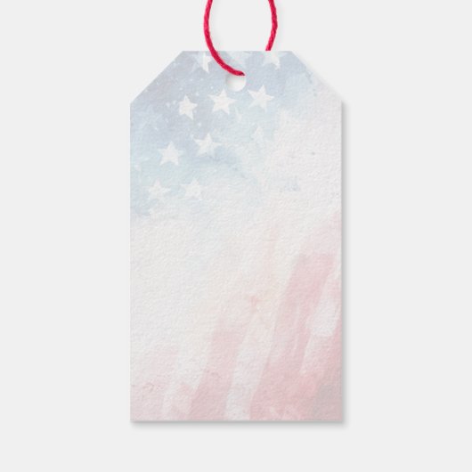 Patriottisch Dank u Veterans Freedom Gift Label Cadeaulabel (Achterkant)