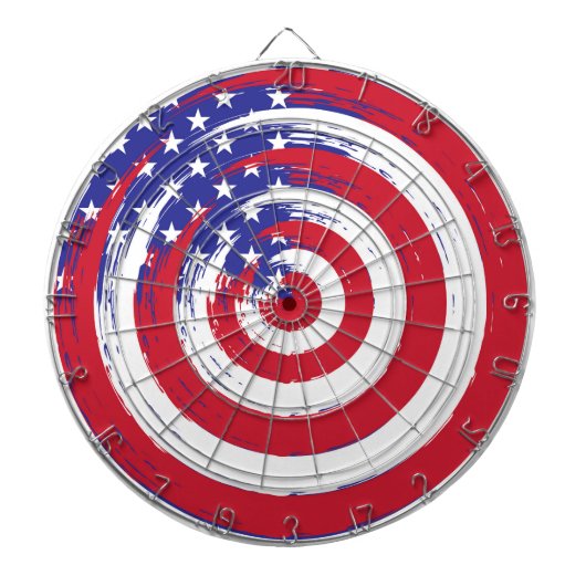 Patriottisch Dartboard Dartbord (Voorkant)