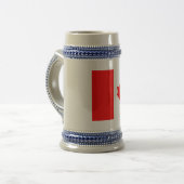 Patriottisch de Canadese vlag Bierpul (Voorkant links)