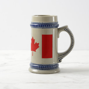 Patriottisch de Canadese vlag Bierpul