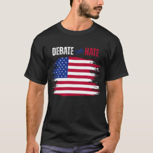 Patriottisch debat staat niet gelijk aan haat t-shirt
