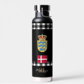 Patriottisch Denemarken vacuüm geïsoleerd, Deense  Waterfles (Links)