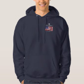 Patriottisch DENK NIET OVER DE DINK Pickleball Hoodie (Voorkant)
