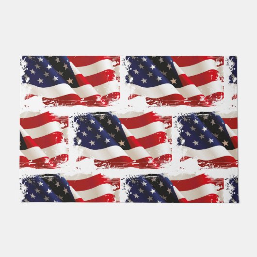 Patriottisch depot op 4 juli deurmat (Voorkant)