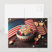 Patriottisch dessert briefkaart (Voorkant / Achterkant)