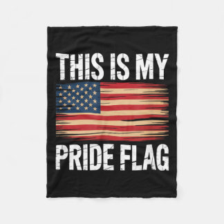 Patriottisch dit is trots vlag usa amerikaans 4 ju fleece deken