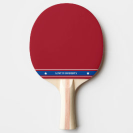 Patriottisch door het Amerikaanse leger geïnspiree Tafeltennisbatje