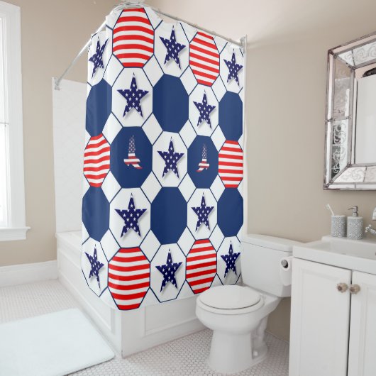 Patriottisch Douchegordijn (In situ)