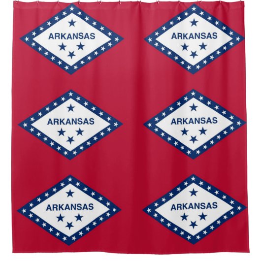Patriottisch Douchegordijn met Vlag van Arkansas U (Voorkant)