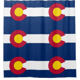 Patriottisch Douchegordijn met vlag van Colorado