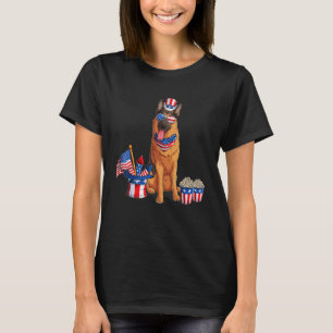 Patriottisch Duits Shepherd American Flag Dog Mann T-shirt