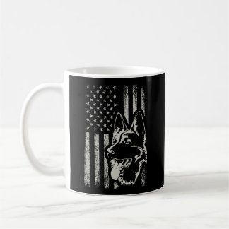 Patriottisch Duits Shepherd American Flag Hondenli Koffiemok