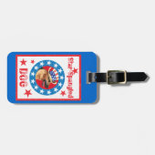 Patriottisch Duits Shepherd Bagagelabel (Voorkant horizontaal)