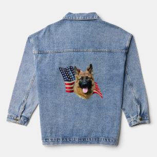 Patriottisch Duits Shepherd Denim Jacket