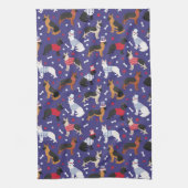 Patriottisch Duits Shepherd Pattern Kitchen Towel Theedoek (Verticaal)