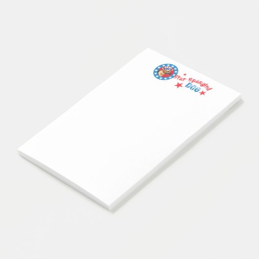 Patriottisch Duits Shepherd Post-it® Notes (Schuin)