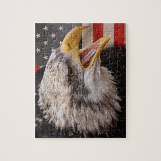 Patriottisch Eagle Afbeelding Puzzle Legpuzzel (Verticaal)