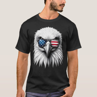 Patriottisch Eagle America 4 juli Amerikaanse vlag T-shirt