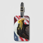 Patriottisch/Eagle/Amerikaans/USA Bagagelabel (Voorkant (verticaal))