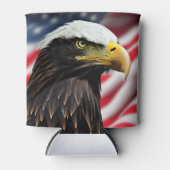 Patriottisch/Eagle/Amerikaans/USA Blikjeskoeler (Voorkant)