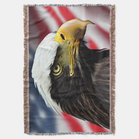 Patriottisch/Eagle/Amerikaans/USA Deken (Voorkant Verticaal)