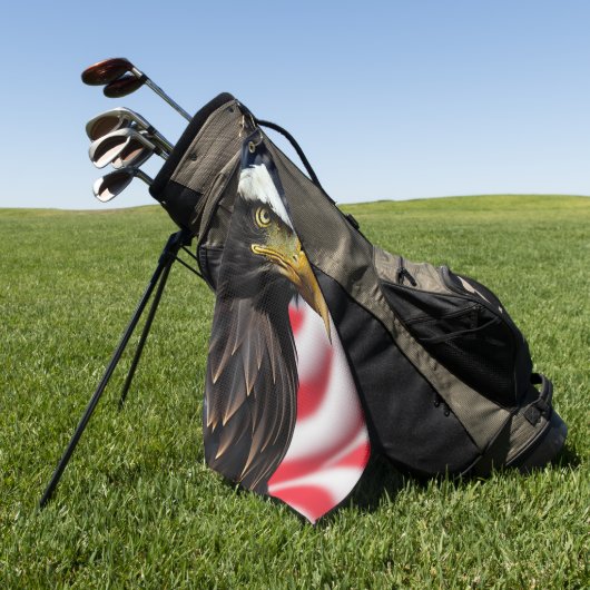 Patriottisch/Eagle/Amerikaans/USA Golfhanddoek (Groen)