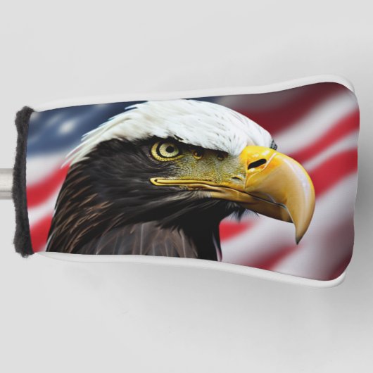 Patriottisch/Eagle/Amerikaans/USA Golfheadcover (Voorkant)