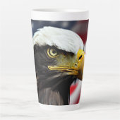 Patriottisch/Eagle/Amerikaans/USA Latte Mok (Voorkant)