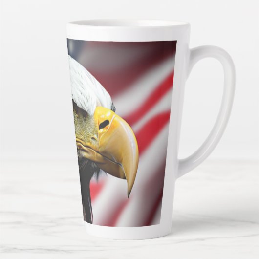 Patriottisch/Eagle/Amerikaans/USA Latte Mok (Rechts)