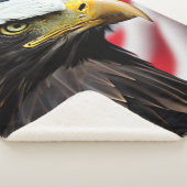 Patriottisch/Eagle/Amerikaans/USA Sherpa Deken (3/4)
