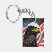 Patriottisch/Eagle/Amerikaans/USA Sleutelhanger (Voorkant Links)