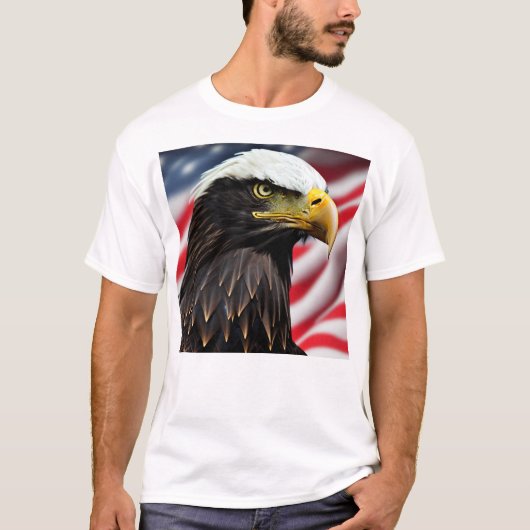 Patriottisch/Eagle/Amerikaans/USA T-shirt (Voorkant)