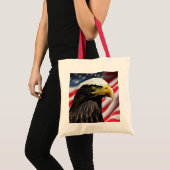 Patriottisch/Eagle/Amerikaans/USA Tote Bag (Voorkant (product))