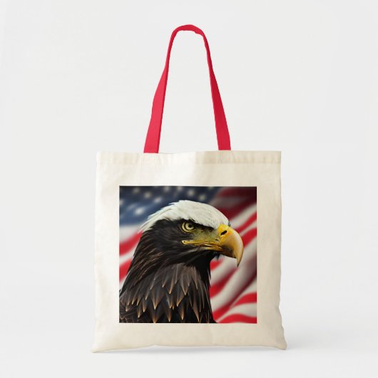 Patriottisch/Eagle/Amerikaans/USA Tote Bag (Voorkant)