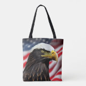 Patriottisch/Eagle/Amerikaans/USA Tote Bag (Achterkant)