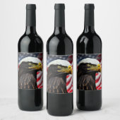 Patriottisch/Eagle/Amerikaans/USA Wijn Etiket (Flessen)