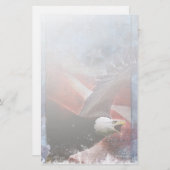 Patriottisch Eagle-Briefpapier Briefpapier (Voorkant / Achterkant)
