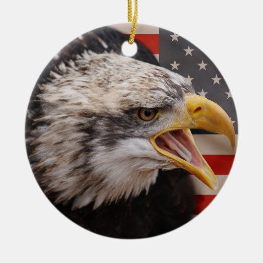 Patriottisch Eagle Ornament (Voorkant)