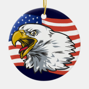 Patriottisch Eagle Ornament - SRF