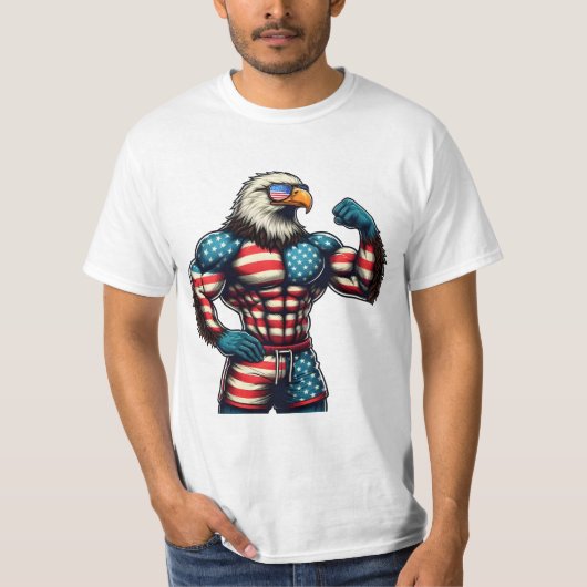 Patriottisch Eagle shirt, Patriottische Eagle T-shirt (Voorkant)