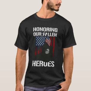 Patriottisch eerbetoon ter ere van onze gevallen h t-shirt