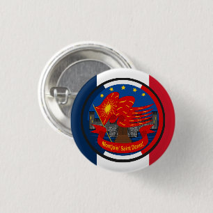 Patriottisch embleem Vive la France Ronde Button 3,2 Cm