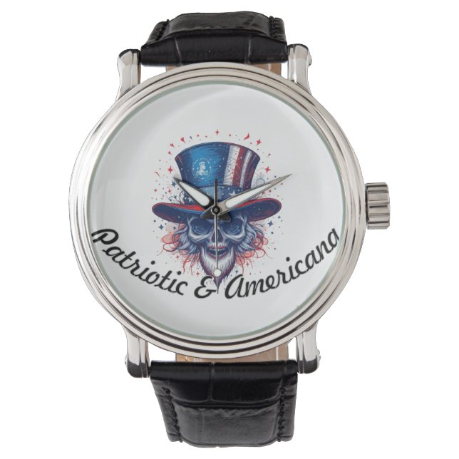 Patriottisch en Amerikaans Horloge (Voorkant)
