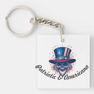 Patriottisch en Amerikaans Sleutelhanger