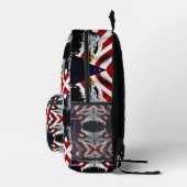 Patriottisch en Vlag en Adelaar Bedrukte Rugzak (Rechts)